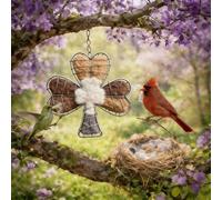 2026 Upgraded Alpaca Bird Nesting Material, Handmade Fiber Bird Nesting Heart, Refillable Birds Haven, Winter Fowl Gifts Hummingbirds Animal Lovers Home Garden Yard, Nest Builder & Bird Watching (A)