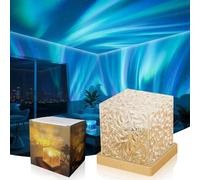 2026 Upgraded Aurora Borealis Night Light Projector, Aurora Dreamscape Projector, 16 Colors-Rotating Northern Lights Projector with Remote, for Party, Bed Room Living (B)