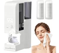 2026 Upgraded Automatic Hot Towel Dispenser, 5-Second Rapid Heating with 40 Soft Compressed Towels, 55°C Constant Temp Heated Towel Warmer for Skincare Cleansing,Towel Warmer + 40 Towels