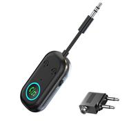 2026 Upgraded Bluetooth 5.3 Transmitter Receiver, Dual Pairing Wireless Aux Bluetooth Adapter Compatible with 2 AirPods & Wireless Headphones for TV, Airplane, Headphone, Airpods, Speaker, Car