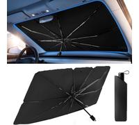 2026 Upgraded Car Windshield Sun Shade Umbrella,Car Windscreen Sun Shade-360° Bendable Handle,No Scratches,Blocks Uv & Heat,Folds Small,Foldable Cars Window Sunshade for Cars Suv Vans，SETA,M