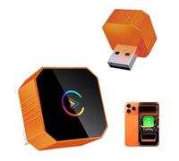 2026 Upgraded Carplay Wireless Adapter, Wireless Carplay Adapter UK Compatible with Apple CarPlay,Plug and Play,Supports USB and Type-C, Mini Design Compatible with iPhone iOS 10+ & 2016+ Cars
