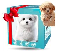 2026 Upgraded Christmas AI Robot Dog, Nicco - My Realistic Robot Puppy That Acts Like a Real Dog, Walking, Barking, Tail Wagging, AI Responsive, for Pet Lovers (B)