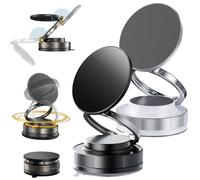 2026 Upgraded Eagerlyus Phone Holder【78+LBS Strongest Suction Cup】360° Adjustable Vacuum Magnetic Phone Holder, Universal Dashboard Cell Phones Mount for Your Car for iPhone & Android (2Mix)