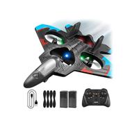 2026 Upgraded Foam Remote Control Airplanes RC Planes for Kids,Skyriders Rc Jet Toys with LED Light, 360° Flip, Auto Hover, Stunt Roll,Remote Control Aircraft Christmas Toy Gift for Kids Beginner