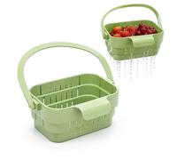 2026 Upgraded Foldable Kitchen Sink Strainer, No-Drill Hanging Drain Rack Food Catcher,Kitchen Sink Drain Filter Food Catcher Trash Catchers for Garbage Leftovers Efficient Strainer Solution (Green)