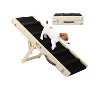 2026 Upgraded Foldable Pet Ramp-4 Adjustable Height Pet Stairs with Non-Slip Surface, Portable Dog&Cat Ramp for Couch, Bed, Car, Senior Pets Safety(1pcs)