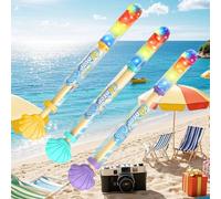 2026 Upgraded Glowing Rainbow Led Water Blaster, Pull Push Fireworks Water Gun with Lights,Light Up Fire Water Gun, Summer Pool, Backyard, Beach, Birthday Party Outdoor Game(3pcs)