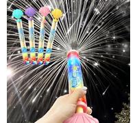 2026 Upgraded Glowing Rainbow Led Water Blaster, Pull Push Fireworks Water Gun with Lights,Light Up Fire Water Gun, Summer Pool, Backyard, Beach, Birthday Party Outdoor Game(4pcs)