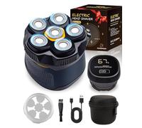 2026 Upgraded Head Shavers for Men, 6D Flexible Skull Shaver for Bald Head, IPX6 Waterproof Rotary Electric Razor with LED Display, USB-C Charging & Travel Lock, Wet/Dry Use Valentine Gifts for him