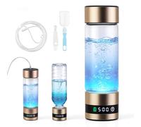 2026 Upgraded Hydrogen Water Bottle, 460ml Leak Proof Hydrogen Water Generator with SPE/PEM Technology, 8-Hour Hydrogen Lock, Portable Hydro Water Bottle for Daily Health
