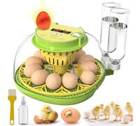 2026 Upgraded Incubators for Hatching Eggs,12 Egg Incubator with Automatic Egg Turning and Humidity Control,Egg Candler,Air Vent,360° Viewing for Chicken,Quail Eggs,Ideal for Farm,Classroom,Home