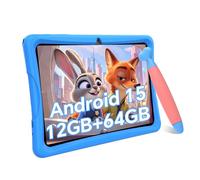 2026 Upgraded Kids Tablet, Android 15 Tablet for Kids Age 3-7, Parental Control, Pre-Installed Educational Apps, Includes EVA Protective Case & Drawing Pen, 12GB+64GB, 2TB Expand, with Eye Protection