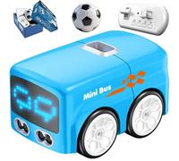 2026 Upgraded Magic Mini Rc Bus - Rc Remote Control Sensor Car | Automatic Avoidance Patrol Line Driving Desktop Car Toys | Gesture & Remote Control 4 Play Modes (Blue)