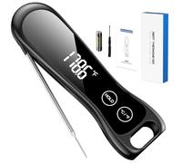 2026 Upgraded Meat Thermometer Digital-Instant Read Food Thermometer with Large LED Display-IP67 Waterproof Kitchen Thermometer for Grilling and Cooking for Oven, BBQ, Smoker, Candy, Turkey