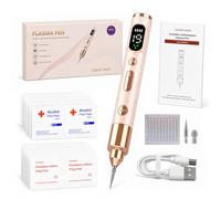 2026 Upgraded Plasma Pen for Skin Tags & Moles Removal | 19 Level LCD Mole Remover Pen | Non-Invasive At Home Device for Warts, Freckles, Age Spots | Complete Kit with 10 Tips, Iodine & Alcohol Pads
