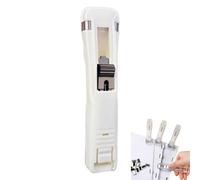 2026 Upgraded Portable Binder Clip Stapler - Includes 100 Reusable Binder Clips, Handheld Push Clip Staplers Large Size for Desktop Document Home School Desk Office (C, ONLY Stapler)