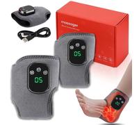 2026 Upgraded Rejuvacare Foot Massager, Foot Renew Triple Method Massager, 3 in 1 Foot Massager for Neuropathy, 3 Vibration Modes & 5 Heat Levels, for All Ages Ankle Massage, Pain Relief (2PCS)