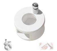 2026 Upgraded Rotating Cat Eye Magnet for Nails,360° Adjustable Magnetic Nail Tool for Glossy Velvet Effect,Beginner-Friendly Automatic Positioning Nail Art Magnet Wand (White)