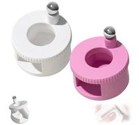 2026 Upgraded Rotating Cat Eye Magnet for Nails,360° Adjustable Magnetic Nail Tool for Glossy Velvet Effect,Beginner-Friendly Automatic Positioning Nail Art Magnet Wand (Red+White)