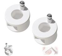 2026 Upgraded Rotating Cat Eye Magnet for Nails,360° Adjustable Magnetic Nail Tool for Glossy Velvet Effect,Beginner-Friendly Automatic Positioning Nail Art Magnet Wand (2 PCS White)