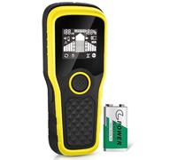 2026 Upgraded Smart Automatic Stud Finder, 5-in-1 Electronic Wall Scanner Detector with LCD Display & Audio Alarm, Stud Sensor Beam Detector for Wood Wire Metal Stud Cable Joist Detection, Yellow