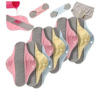 2026 Upgraded Social Shield Pads for Women, Ultra Thin Breathable Reusable Graphene Absorbent Washable Pads for Women Elderly Care, Dry, Comfortable, Leakproof Cloth for Day and Night Use (9pc)