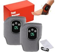 2026 Upgraded SolEVA Foot Massager, Foot Renew Triple Method Massager for Neuropathy, Cordless Electric Foot and Ankle Massager with 3 Vibration Modes and 5 Heat Levels (Grey-2PCS)