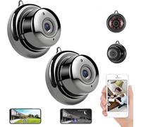 2026 Upgraded Ultra-Invisible No-Plug Camera, HD 1080p Small Cameras Hidden Wireless, 170° Wide Angle, Long Battery Life, No-Drill Wireless, Portable Indoor Security Camera with Night Vision (2pcs)