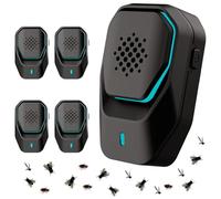 2026 Upgraded Ultrasonic Pest Repeller, 4 PCS Mouse repellent, Powerful Pest Repellent Ultrasonic Plug in Rodentfor Mice, Rats, Spiders, Roaches, Ants & Mosquitoes, Ideal for Home, Kitchen