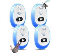 2026 Upgraded Ultrasonic Pest Repeller Indoor, Plug in Mouse Repellent (4PCS), Effective Pest Control Products for Mice, Rats, Rodents, Spiders, Flies, Bugs, Mosquitoes, Ants - Safe for Pets & Humans