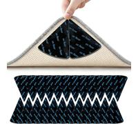 2026 Upgraded Version 24PCS Rug Grippers for Laminate Floor Multi-purpose non slip rug underlay, cut-to-size,Anti Slip, Washable, Reusable, Self Adhesive,Stops Curling and Bunching
