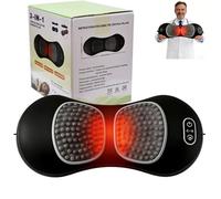 2026 Upgraded Version 3 in 1 Back Massager, Electric Back Therapy Massager with Heat, Vibration & Traction, Whisper-Quiet Operation, Relieve Tension, Spinal Care for Neck and Shoulder (Black)