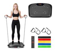 2026 Upgraded Vibration Plate Exercise Machine | 10 Modes 200 Speeds Large Platform | Quiet Vibrating Plate with Bluetooth & Magnetic Massage | 500lbs Capacity Home Fitness Equipment