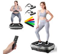 2026 Upgraded Vibration Plate Exercise Machine, 10 Preset Modes & 200 Speed Level Full Body Workout Vibrating Plate for Fitness Body Toning, 400lbs Capacity Fitness Equipment for Home Use