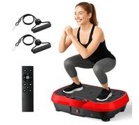 2026 Upgraded Vibration Plate Exercise Machine, 10 Preset Modes & 200 Speed Level Full Body Workout Vibrating Plate for Fitness Body Toning, 400lbs Capacity Fitness Equipment for Home Use