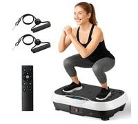 2026 Upgraded Vibration Plate Exercise Machine, 10 Preset Modes & 200 Speed Level Full Body Workout Vibrating Plate for Fitness Body Toning, 400lbs Capacity Fitness Equipment for Home Use