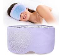 2026 Upgraded Weighted Eye Mask, Reversible Blackout Sleep Mask for Women & Men, Heated & Cooling Eye Mask for Dry Eyes, Adjustable Velcro Strap for Sleeping, Traveling & Meditation