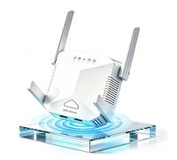 2026 Upgraded WiFi Extender Booster, 5800 Sq.Ft Long Range WiFi Repeater for Home, Wireless Signal Booster with Ethernet Port, Universal Compatibility with All UK Routers, UK Plug (White)