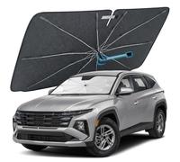 [2026 Upgraded] Windshield Sun Shade Umbrella, Front Window Sunshade with Thermo Shield Fabric, Foldable Car Sun Visor for Heat Reduction and Interior Protection (Medium-59 L x 31" W)