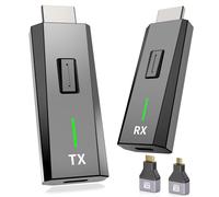 2026 Upgraded Wireless HDMI Transmitter and Receiver 328FT/100M, 4k Decode 1080P Output, Plug & Play Portable 2.4g/5g, Wireless Hdmi Extender Kit to Monitor from Laptop/PC/Projector/TV Box