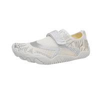 2026 Upgraded | Womens Trainers Safety Trainers Lightweigh Shoes Couples Slip On Elastic Casual Sneakers Men and Women Wading Five Toe Shoes Room Beach Snorkeling Shoes Diving Shoes (White, 5)