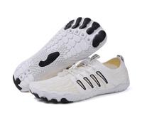 2026 Upgraded | Womens Trainers Safety Trainers Lightweigh Shoes Water Shoes for Men Women, Quick-Dry Barefoot Aquashoes for Beach Swim, Water Sports Like Surf Kayak Yoga, Water Park (White, 7)