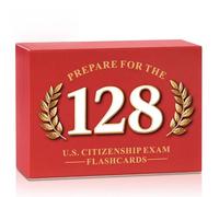 2026 US Citizenship Flash Cards for Naturalization Test,128 USCIS Civics Questions & Answers, English Exam Prep & Essential Study Tool (English)