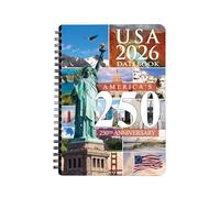 2026 USA Photo Datebook & City Planner - Resource Guide with Daily, Weekly & Monthly Views Multi Purpose Travel Notebook Guide & Adventure Diary State Maps, Top Places to Visit & More
