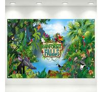 2026 Vbs Backdrop Decoration, Rainforest Falls Vbs Decorations, 9 x 6 ft