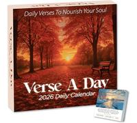 2026 Verse A Day Bible Calendar | 365 Christian Verses from the NIV Bible to Inspire Your Daily Devotional, Positive Motivational & Inspirational Daily Verses for Men & Women to Inspire Your Walk With