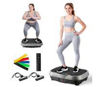 2026 Vibration Plate Exercise Machine, 10 Preset Modes & 200 Speed Level Full Body Workout Vibrating Plate for Fitness Body Toning, 400lbs Capacity Fitness Equipment for Home Use