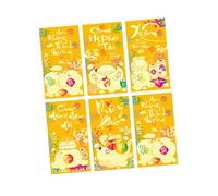 2026 Vietnamese Year of Horse Red Packets 6PCS Set Traditional Festival Envelopes Spacious Money Holders Vietnamese Culture Lunars New Year Angpao