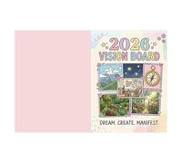 2026 Vision Board | Vacation Planning Supplies | Dream Planning Brochure - for Students Entrepreneurs Teachers Professionals Artists Team Leaders New Year Workshop Office Home